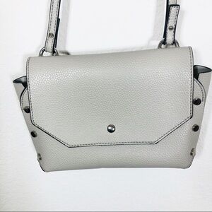 Steve Madden gray and silver crossbody bag